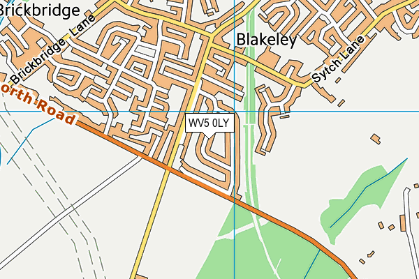 WV5 0LY map - OS VectorMap District (Ordnance Survey)