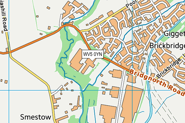 WV5 0YN map - OS VectorMap District (Ordnance Survey)