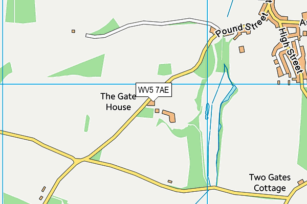 WV5 7AE map - OS VectorMap District (Ordnance Survey)
