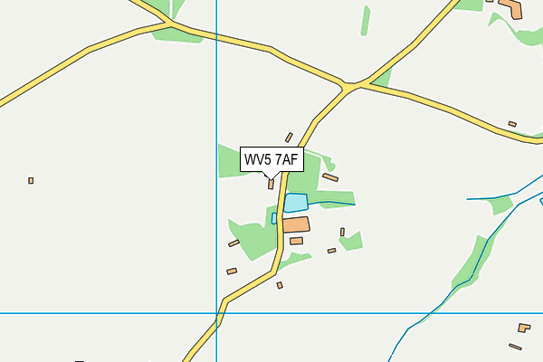 WV5 7AF map - OS VectorMap District (Ordnance Survey)