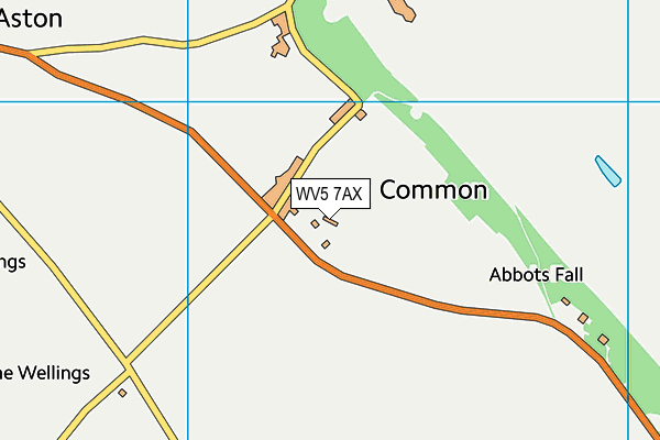 WV5 7AX map - OS VectorMap District (Ordnance Survey)