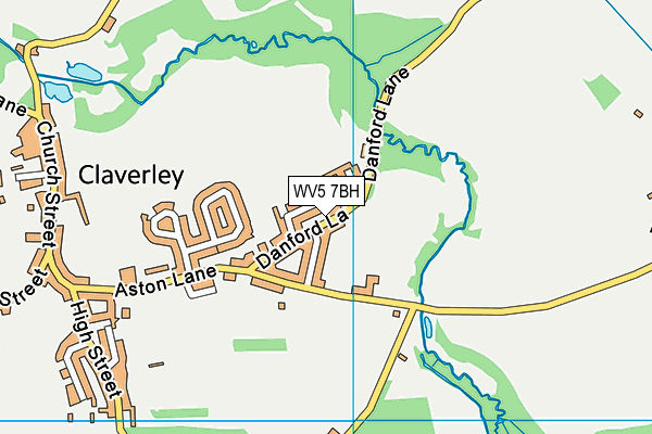 WV5 7BH map - OS VectorMap District (Ordnance Survey)
