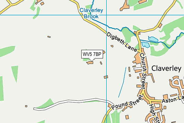 WV5 7BP map - OS VectorMap District (Ordnance Survey)
