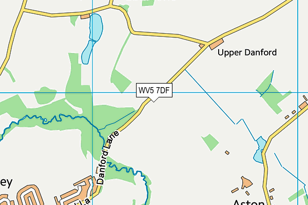 WV5 7DF map - OS VectorMap District (Ordnance Survey)