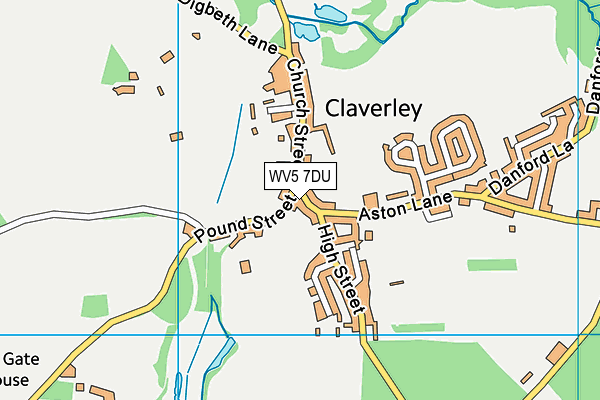 WV5 7DU map - OS VectorMap District (Ordnance Survey)
