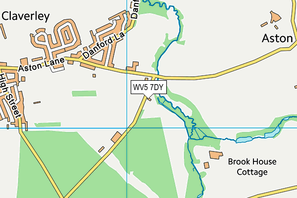 WV5 7DY map - OS VectorMap District (Ordnance Survey)