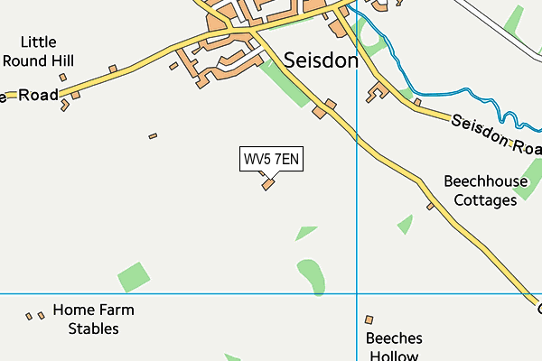 WV5 7EN map - OS VectorMap District (Ordnance Survey)