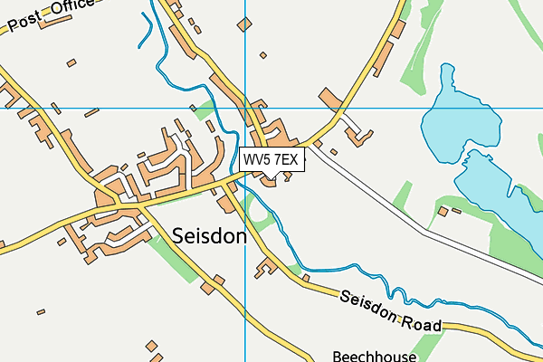 WV5 7EX map - OS VectorMap District (Ordnance Survey)