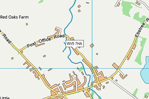 WV5 7HA map - OS VectorMap District (Ordnance Survey)