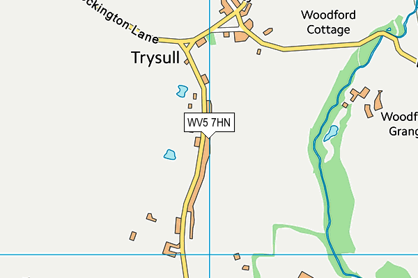 WV5 7HN map - OS VectorMap District (Ordnance Survey)