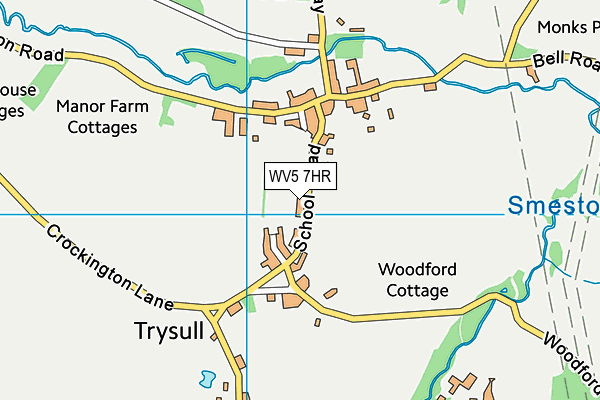 All Saints' CofE  Primary School map (WV5 7HR) - OS VectorMap District (Ordnance Survey)