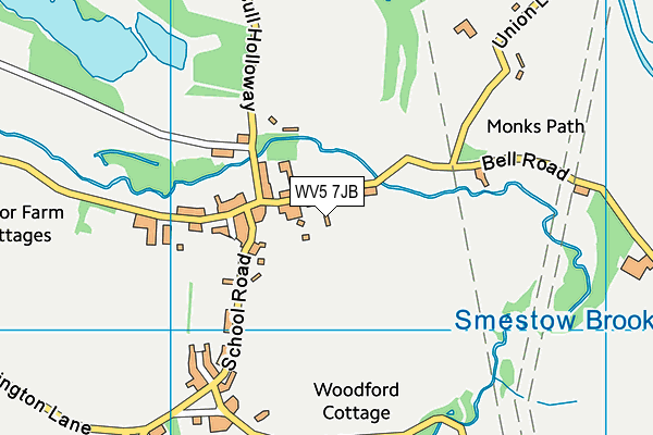 WV5 7JB map - OS VectorMap District (Ordnance Survey)