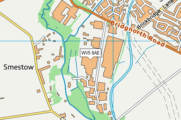 WV5 8AE map - OS VectorMap District (Ordnance Survey)