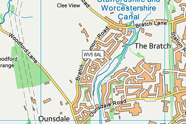 WV5 8AL map - OS VectorMap District (Ordnance Survey)