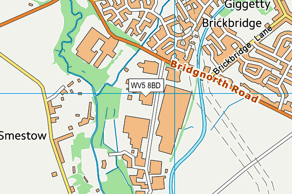 WV5 8BD map - OS VectorMap District (Ordnance Survey)