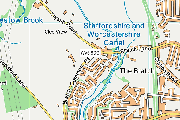 WV5 8DG map - OS VectorMap District (Ordnance Survey)