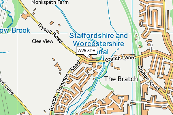 WV5 8DH map - OS VectorMap District (Ordnance Survey)