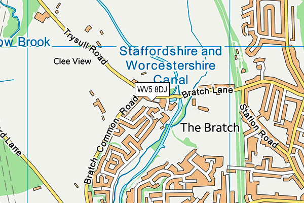 WV5 8DJ map - OS VectorMap District (Ordnance Survey)