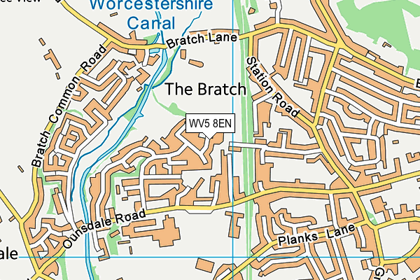 WV5 8EN map - OS VectorMap District (Ordnance Survey)