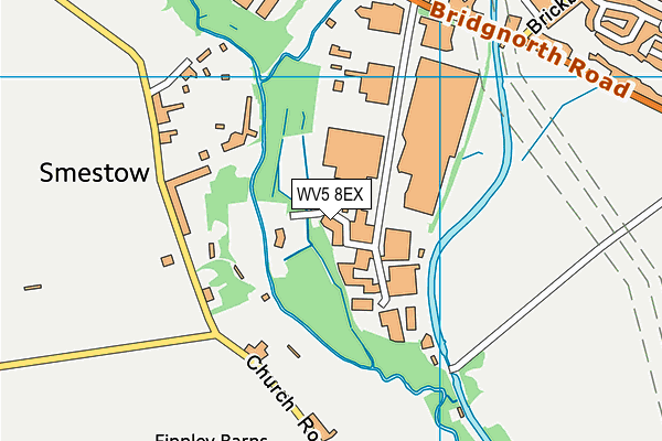 WV5 8EX map - OS VectorMap District (Ordnance Survey)