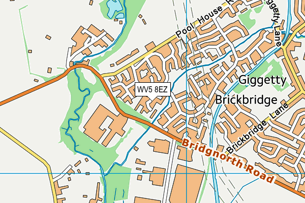 WV5 8EZ map - OS VectorMap District (Ordnance Survey)