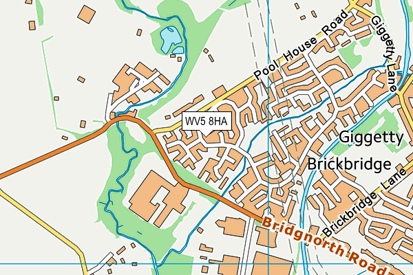 WV5 8HA map - OS VectorMap District (Ordnance Survey)