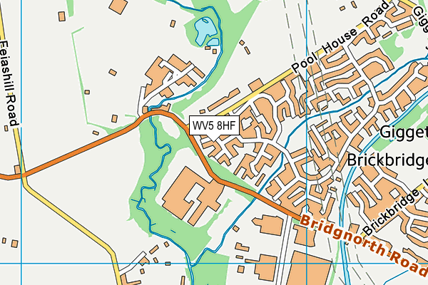 WV5 8HF map - OS VectorMap District (Ordnance Survey)