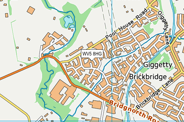 WV5 8HG map - OS VectorMap District (Ordnance Survey)
