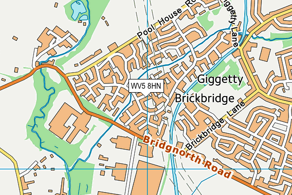 WV5 8HN map - OS VectorMap District (Ordnance Survey)