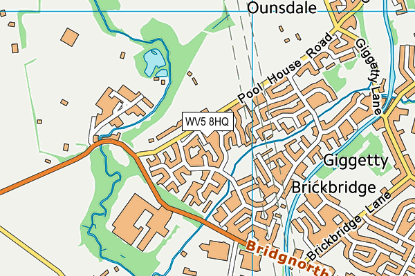 WV5 8HQ map - OS VectorMap District (Ordnance Survey)