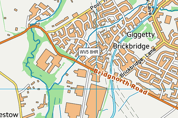 WV5 8HR map - OS VectorMap District (Ordnance Survey)