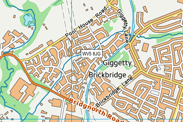 WV5 8JG map - OS VectorMap District (Ordnance Survey)