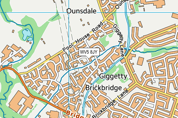 WV5 8JY map - OS VectorMap District (Ordnance Survey)