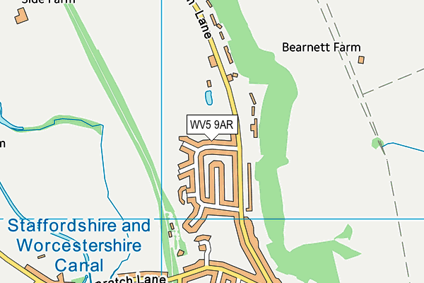 WV5 9AR map - OS VectorMap District (Ordnance Survey)