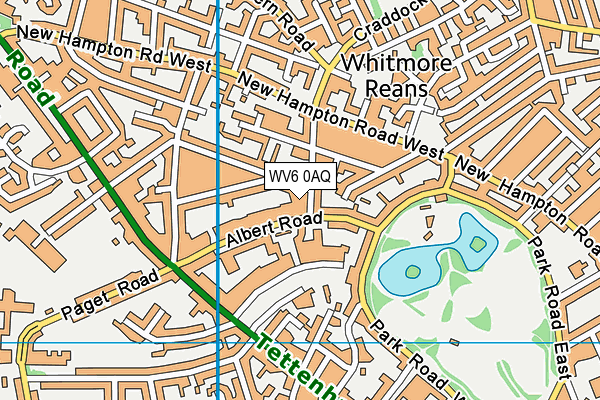 WV6 0AQ map - OS VectorMap District (Ordnance Survey)