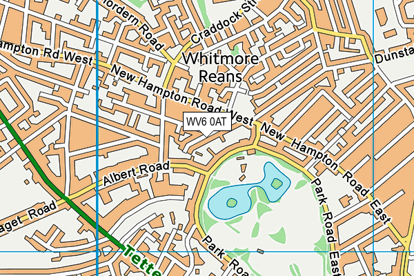 WV6 0AT map - OS VectorMap District (Ordnance Survey)