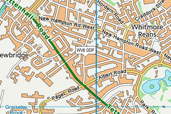 WV6 0DP map - OS VectorMap District (Ordnance Survey)