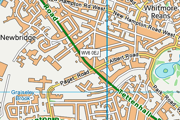 WV6 0EJ map - OS VectorMap District (Ordnance Survey)