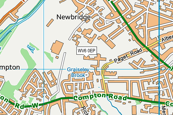 WV6 0EP map - OS VectorMap District (Ordnance Survey)