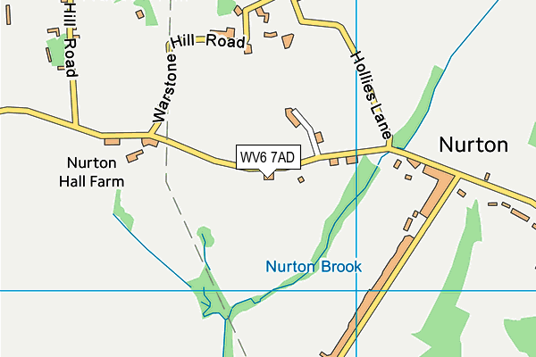 WV6 7AD map - OS VectorMap District (Ordnance Survey)