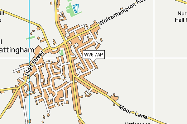 WV6 7AP map - OS VectorMap District (Ordnance Survey)