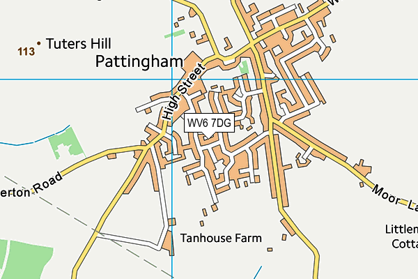 WV6 7DG map - OS VectorMap District (Ordnance Survey)