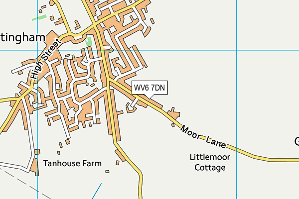 WV6 7DN map - OS VectorMap District (Ordnance Survey)