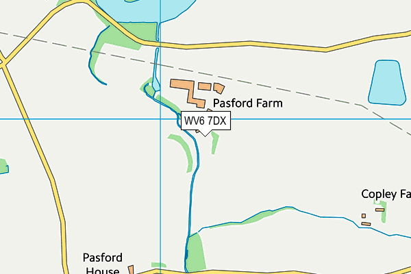 WV6 7DX map - OS VectorMap District (Ordnance Survey)