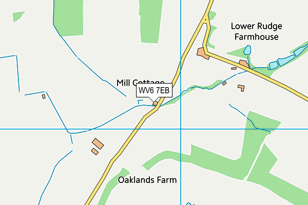 WV6 7EB map - OS VectorMap District (Ordnance Survey)