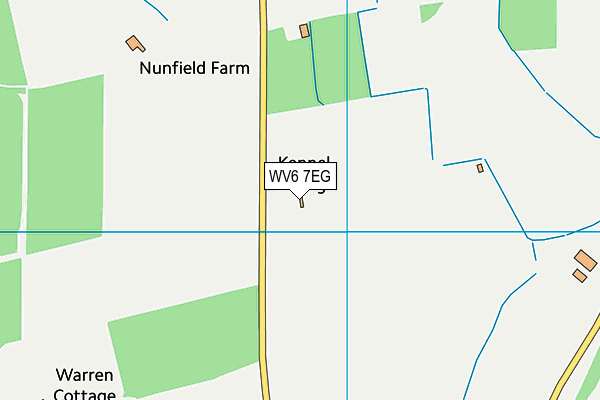 WV6 7EG map - OS VectorMap District (Ordnance Survey)