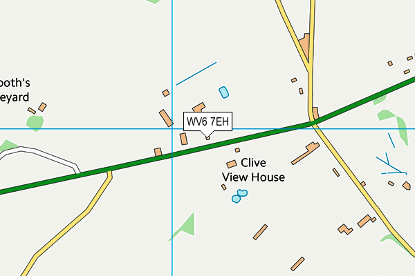 WV6 7EH map - OS VectorMap District (Ordnance Survey)