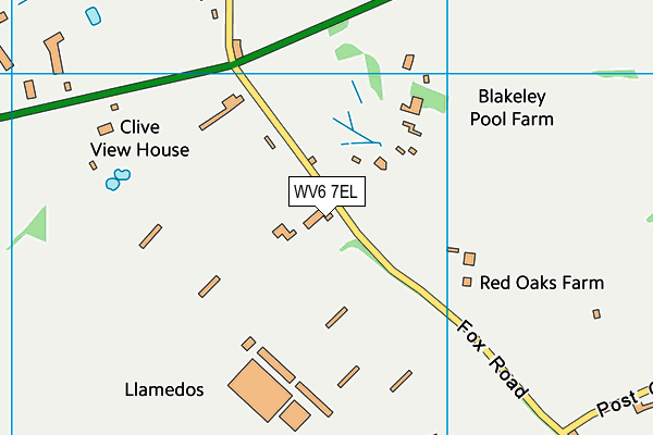 WV6 7EL map - OS VectorMap District (Ordnance Survey)