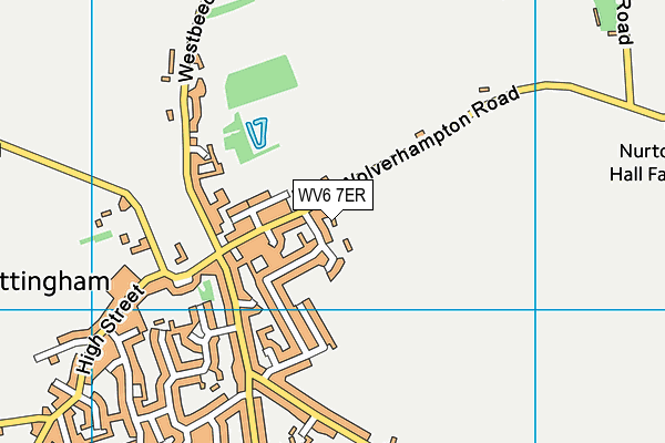 WV6 7ER map - OS VectorMap District (Ordnance Survey)