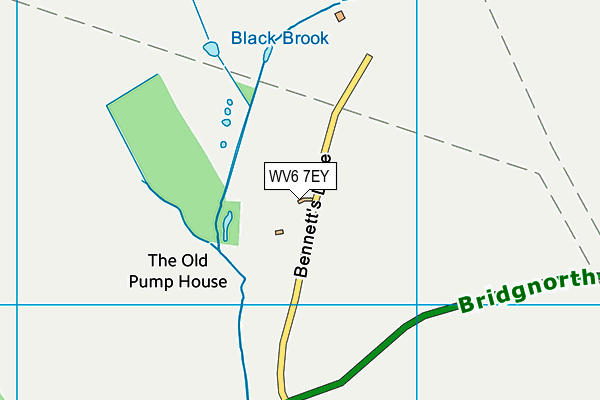 WV6 7EY map - OS VectorMap District (Ordnance Survey)